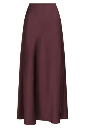Neo Noir Vicky Heavy Sateen Skirt 174 Burgundy