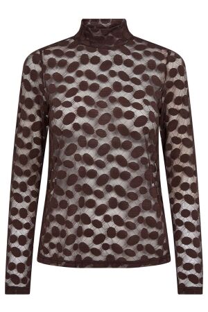 Co'Couture PenolaCC Turtleneck Blouse 20002 Brown Co'Couture PenolaCC Turtleneck Blouse 20002 Brown