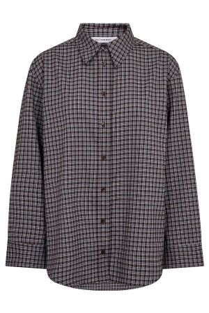 Co'Couture OdemCC Check Cuff Shirt 20003 Dark Brown Co'Couture OdemCC Check Cuff Shirt 20003 Dark Brown