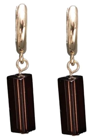 Bow 19 Celeste hoops Dark brown Bow 19 Celeste hoops Dark brown