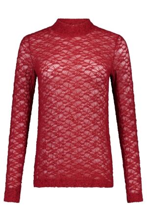 Studio Anneloes Reagan lace col top 3900 red wine Studio Anneloes Reagan lace col top 3900 red wine