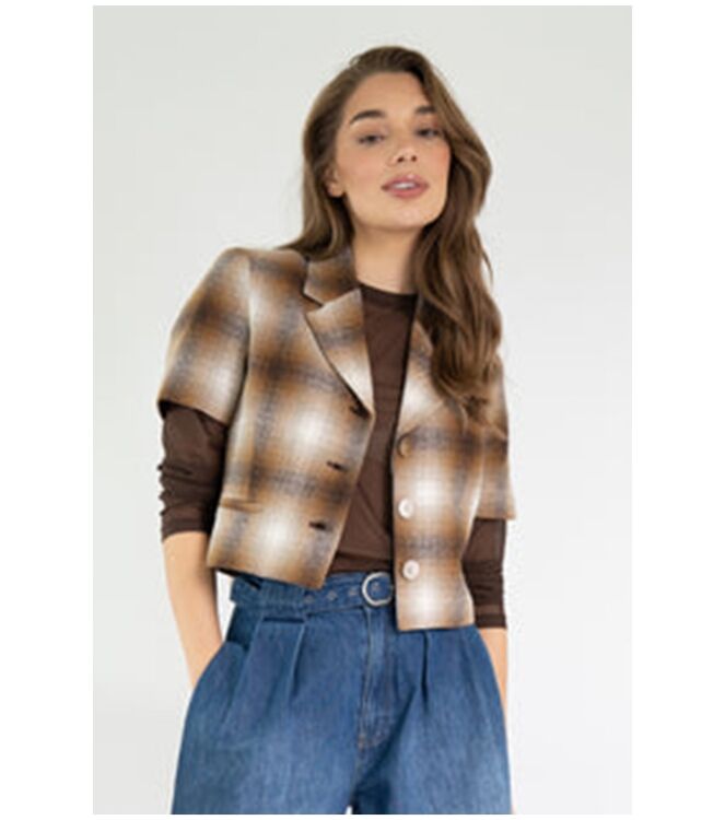 Est\'Seven Lakkyn Check Bruin