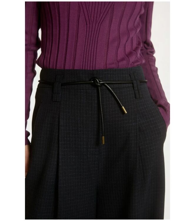 Aaiko HAILEY CHECK VIS 523 Zwart