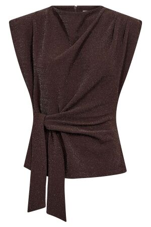 Co'Couture EstiCC Pleat Top 20016 Bison