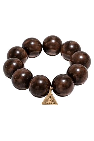 Bow 19 Bold pearl bracelet Dark brown Bow 19 Bold pearl bracelet Dark brown
