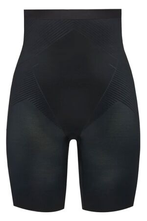 Spanx Thinstincts 2.0 - High-Waisted Mid-Thigh Short 99990 Very black Spanx Thinstincts 2.0 - High-Waisted Mid-Thigh Short 99990 Very black